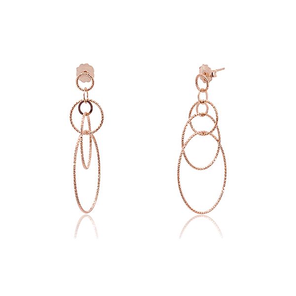 CiCi Collection Cerchio Earrings Rose-Gold