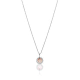 CiCi Collection Charm Pendant Silver & Rose-Gold