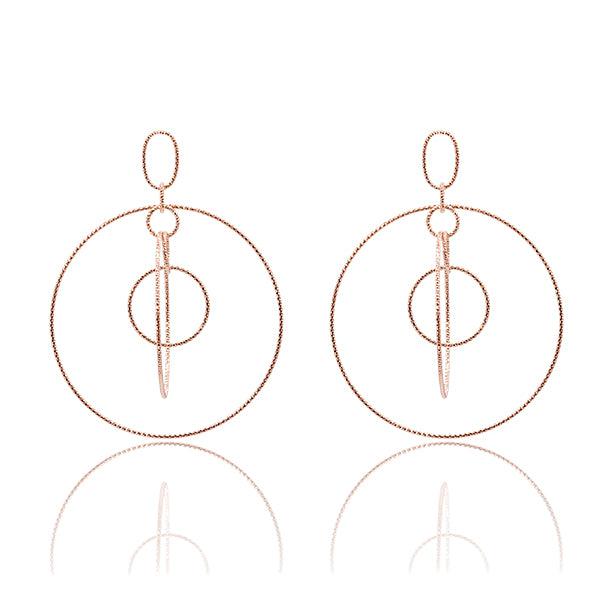 CiCi Collection Cirque Earrings Rose-Gold
