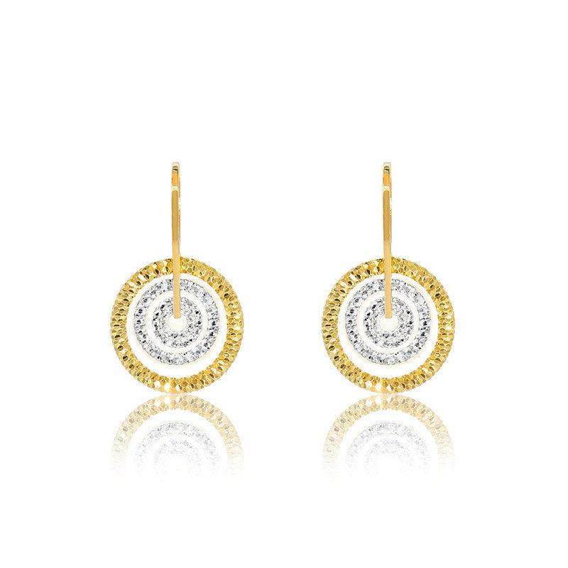 CiCi Collection Conchiglia Earrings Gold & White Rhodium
