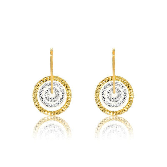 CiCi Collection Conchiglia Earrings Gold & White Rhodium