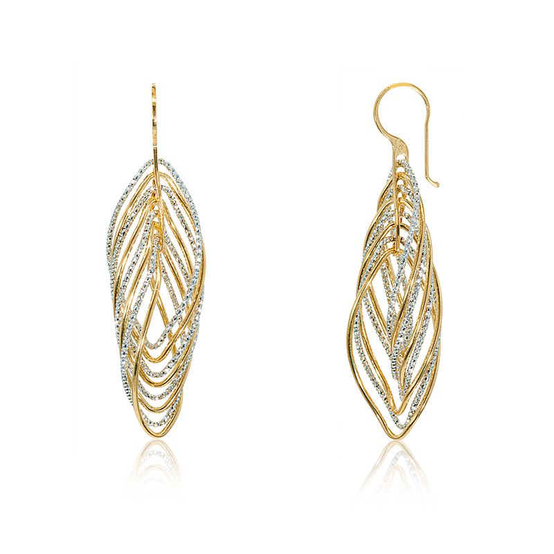 CiCi Collection Cristallina Earrings Gold & Silver