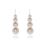 CiCi Collection Dreams Earrings Silver & Rose-Gold