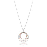 CiCi Collection Luna Pendant Silver & Rose-Gold