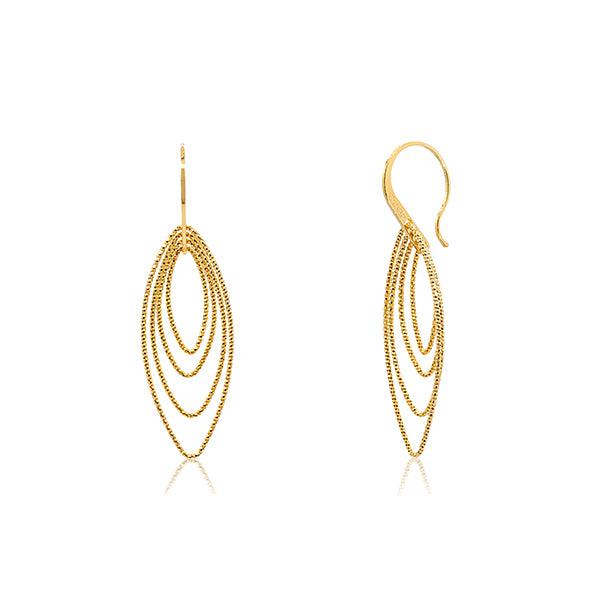 CiCi Collection Marquise Earrings Gold