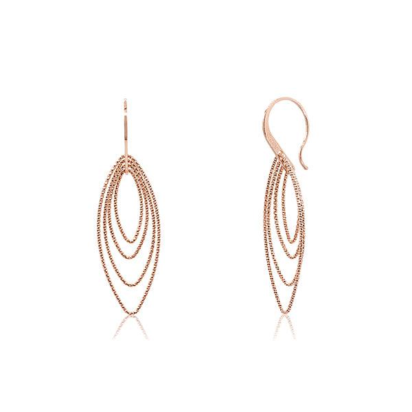 CiCi Collection Marquise Earrings Rose-Gold