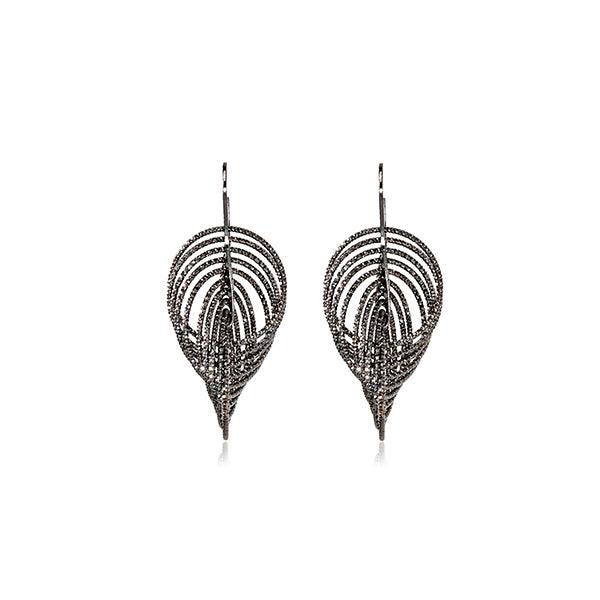 CiCi Collection Maxi Infinity Earrings Black