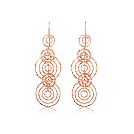 CiCi Collection Medaglione Earrings Rose-Gold