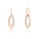 CiCi Collection Mini Marquis Earrings Rose-Gold
