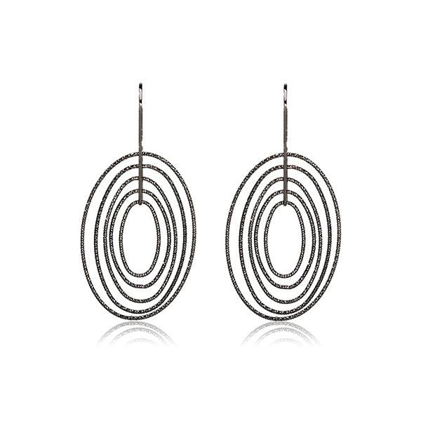 CiCi Collection Ovale Earrings Black