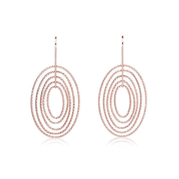 CiCi Collection Ovale Earrings Rose-Gold