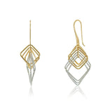 CiCi Collection Paloma Earrings White Rhodium & Gold