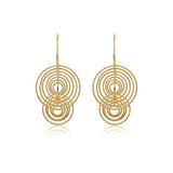 CiCi Collection Penny Farthing Earrings Gold