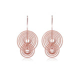 CiCi Collection Penny Farthing Earrings Rose-Gold