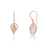 CiCi Collection Petite Infinity Earrings Rose-Gold