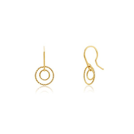 CiCi Collection Piccolo Classico Short Pin Earrings Gold