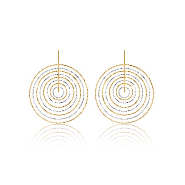 CiCi Collection Sol Earrings Gold & White Rhodium