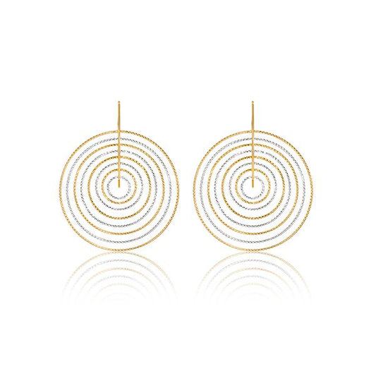 CiCi Collection Sol Earrings Gold & White Rhodium