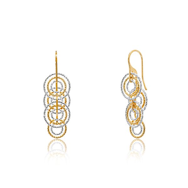 CiCi Collection Stella Earrings Silver & Gold