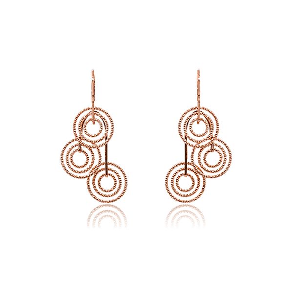CiCi Collection Triciclo Earrings Rose-Gold