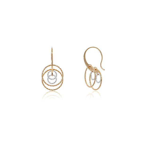 CiCi Collection Watchworks Earrings Gold & Silver