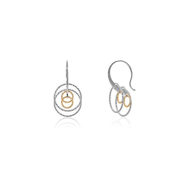 CiCi Collection Watchworks Earrings Silver & Gold