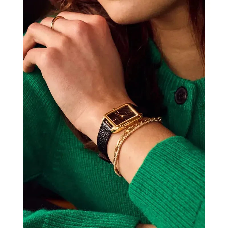 Citizen Dress Classic Black Dial Gold-Tone Eco-Drive Women's Watch