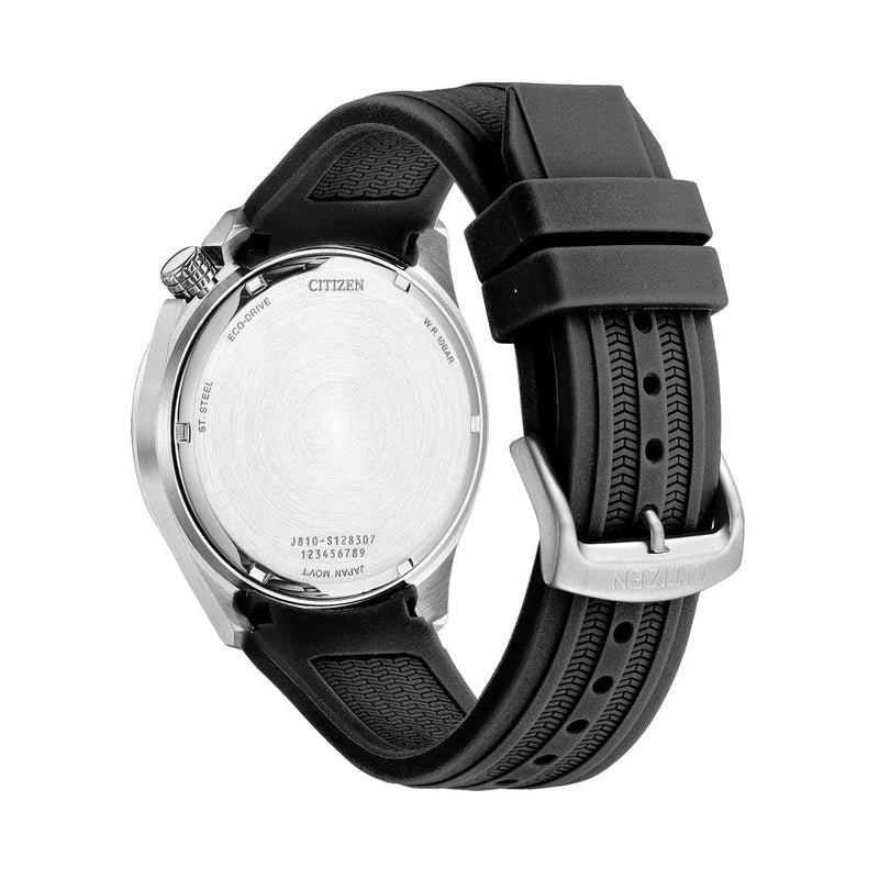 Citizen Eco-Drive Black Polyurethane Strap Watch