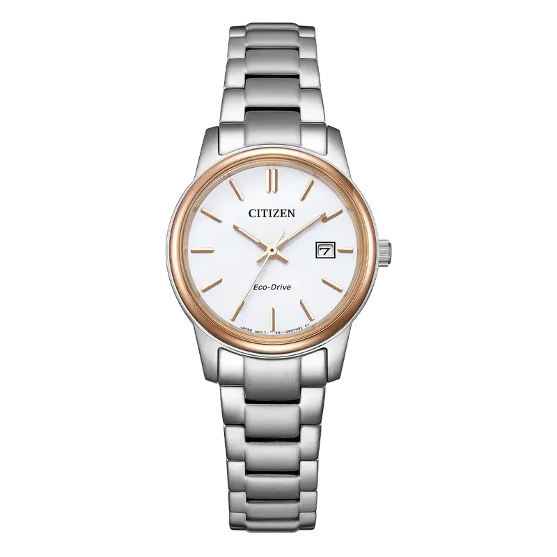 Citizen Eco-Drive Dress Watch Stainless Steel White Dial