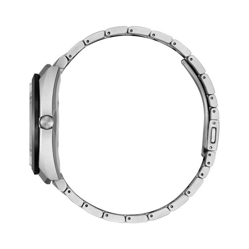 Citizen Eco-Drive Gents Stainless Steel Black Dial Watch