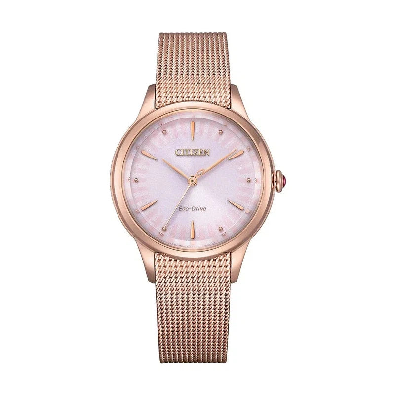 Citizen Eco-drive Ladies Rose Gold Dress Watch