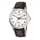 Citizen Gents Steel Day / Date Leather Watch