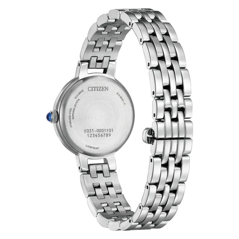 Citizen L Classic Women's Eco-Drive Stainless Steel Black Dial Watch