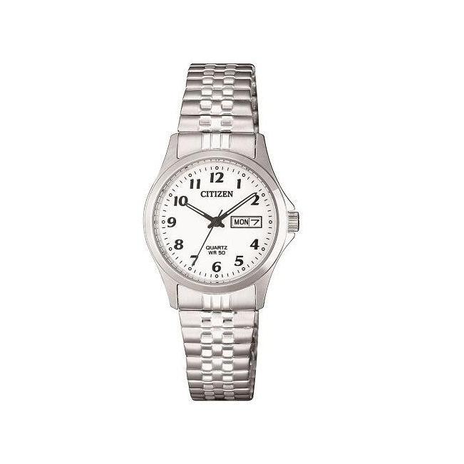 Citizen Ladies Steel White Dial Day / Date Watch