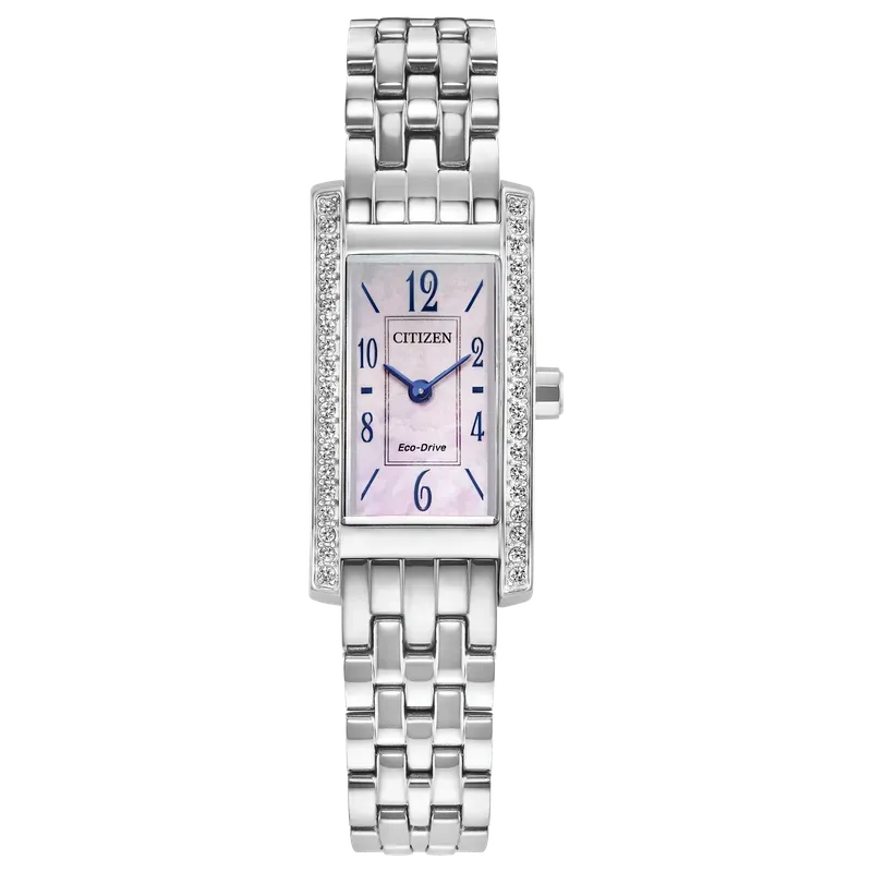 Citizen Petite Palidoro Women's Pink Dial Eco-Drive Stainless Steel Watch