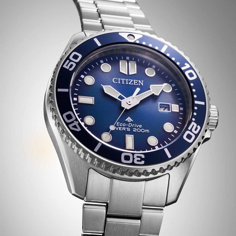Citizen Promaster Eco-Drive 200M Diver Men's Stainless Steel Blue Dial