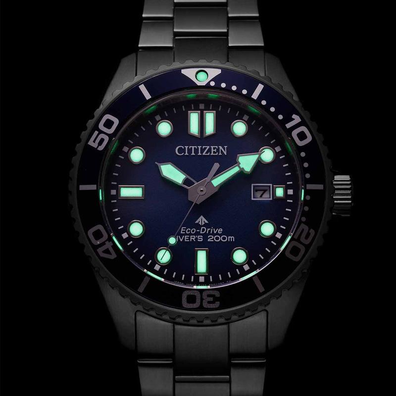 Citizen Promaster Eco-Drive 200M Diver Men's Stainless Steel Blue Dial Watch