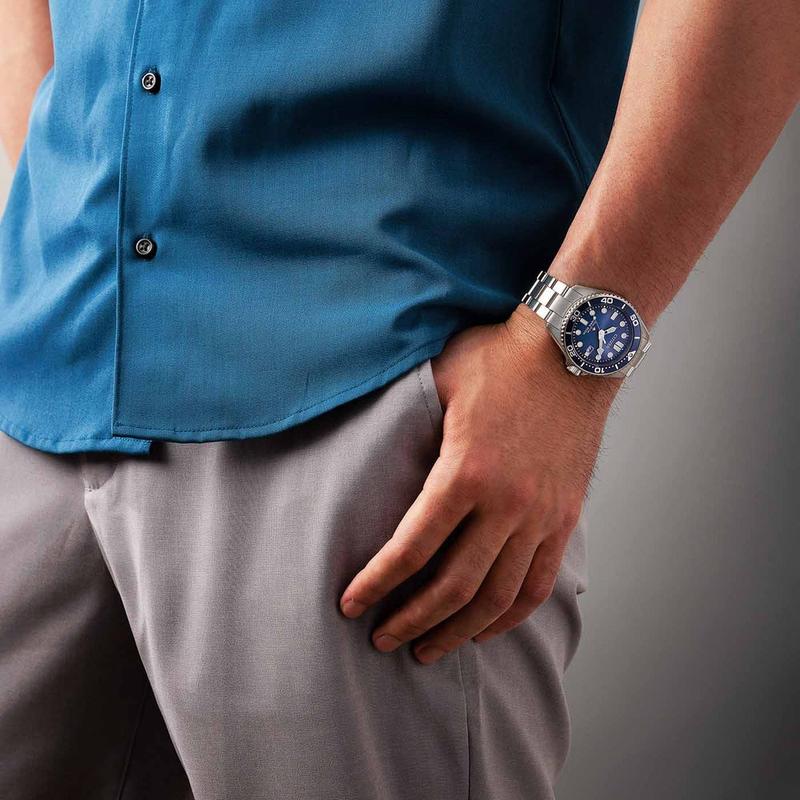 Citizen Promaster Eco-Drive 200M Diver Men's Stainless Steel Blue Dial