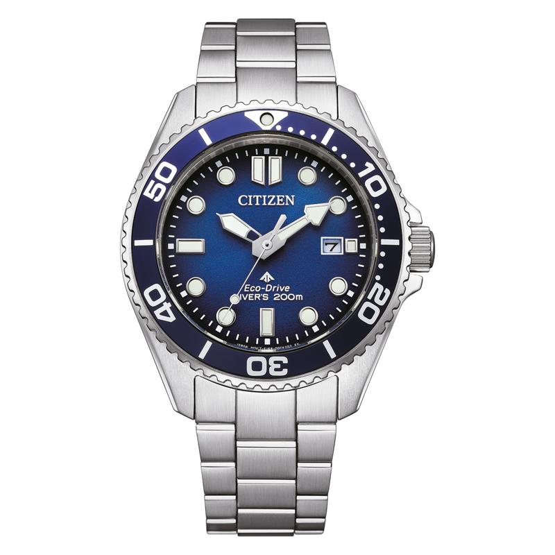 Citizen Promaster Eco-Drive 200M Diver Men's Stainless Steel Blue Dial