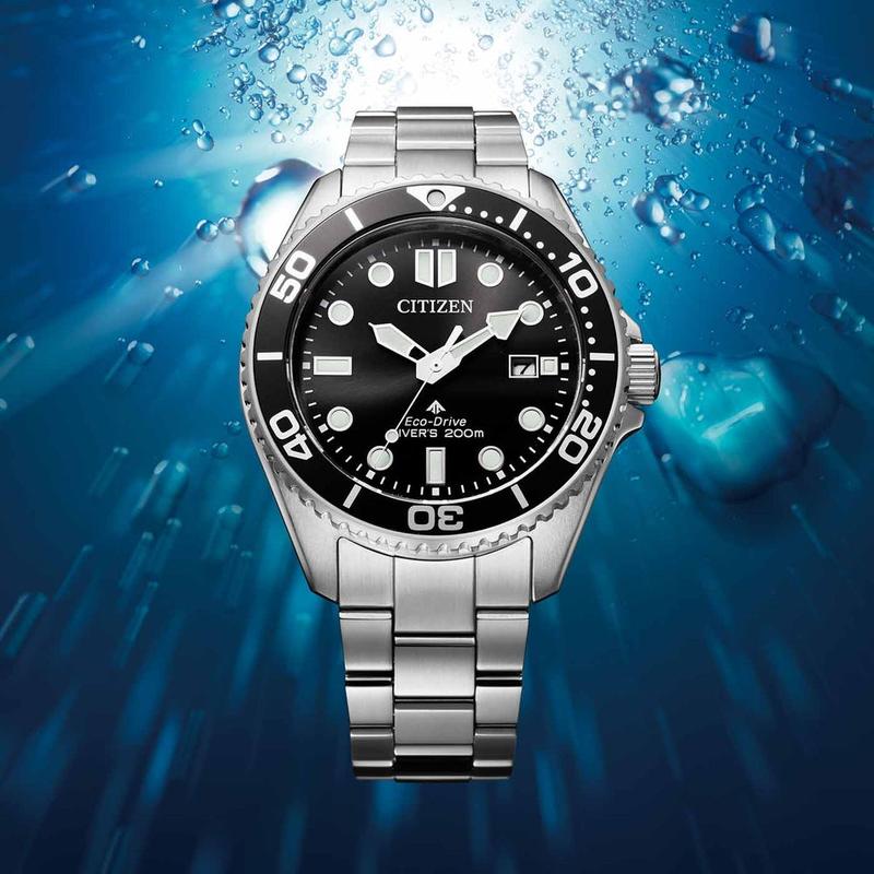 Citizen Promaster Eco-Drive Diver Solar Stainless Steel Men's Dive Watch