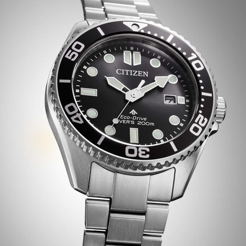 Citizen Promaster Eco-Drive Diver Solar Stainless Steel Men's Dive Wat