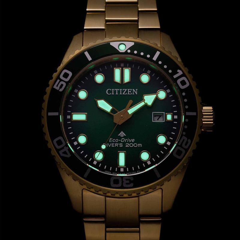 Citizen Promaster Eco-Drive Gold-Tone Diver Watch