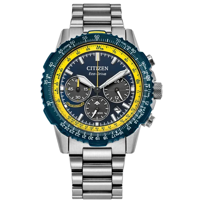 Citizen Promaster Sky Blue Angels Eco-Drive Chronograph Stainless Steel Watch