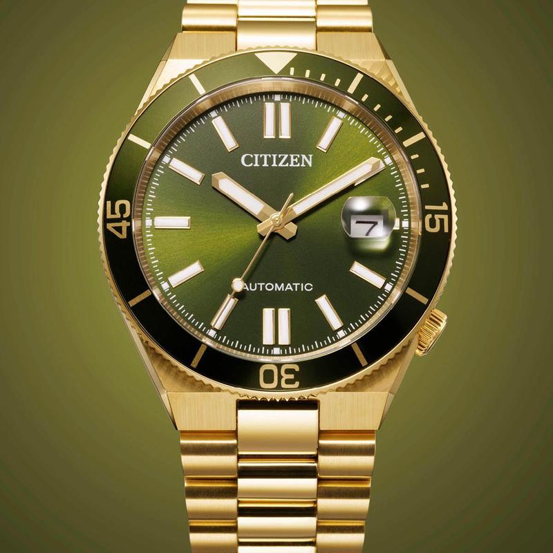 Citizen TSUYOSA Shore Automatic Gold-Tone Stainless Steel Green Dial