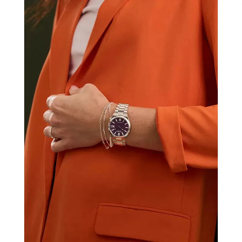 Citizen Tsuyosa Automatic Purple Dial Stainless Steel Bracelet Watch