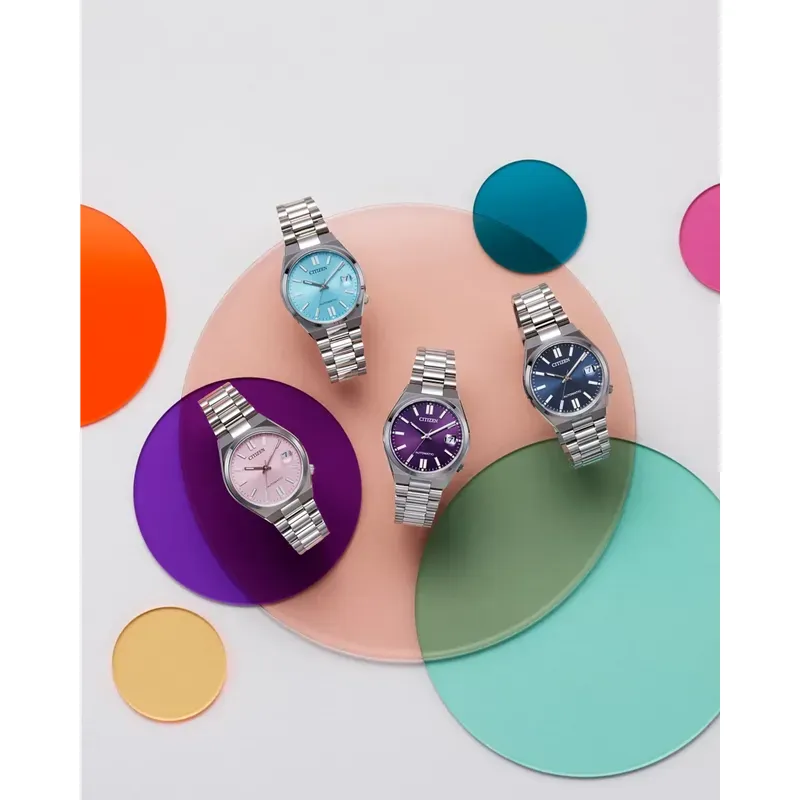 Citizen Tsuyosa Automatic Purple Dial Stainless Steel Bracelet Watch