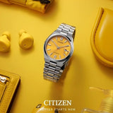 Citizen Tsuyosa Gents Automatic Yellow Dial Watch