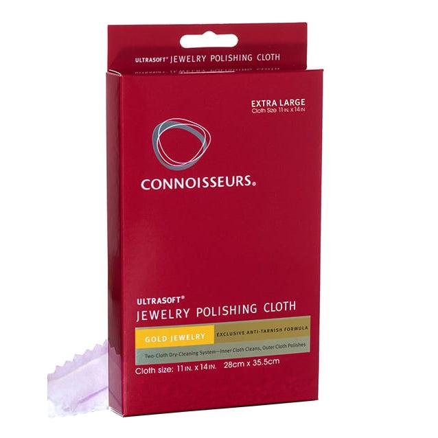 Connoisseurs UltrasoftÂ® Gold Jewellery Polishing Cloth