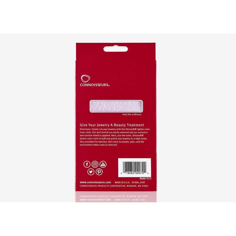 Connoisseurs Ultrasoft® Silver Jewellery Polishing Cloth