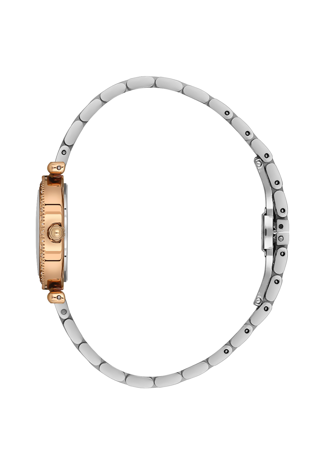 Daniel Klein Women’s Two-Tone Crystal Bezel Bracelet Watch